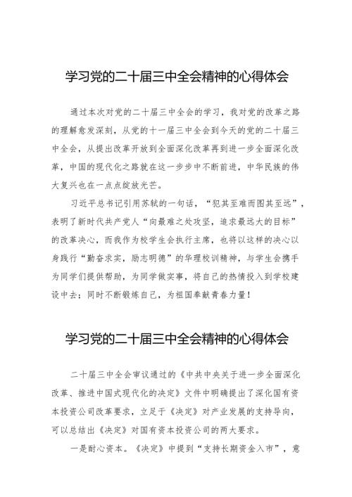 2024年领导干部学习贯彻党的二十三中全会心得体会汇编36篇.docx