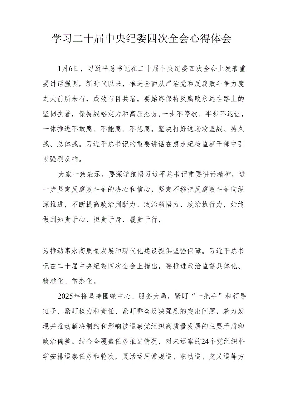 学习二十中央纪委四次全会个人心得体会 合计15份.docx_第3页