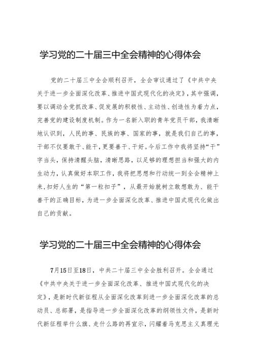关于二十三中全会精神的学习心得体会汇编(38篇).docx