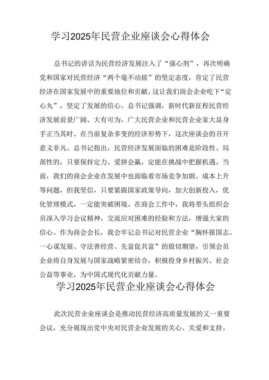 2025年私营企业学习民营企业座谈会个人心得体会 合计8份.docx_第3页