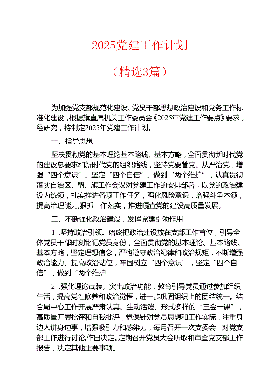 2025党建工作计划.docx_第1页