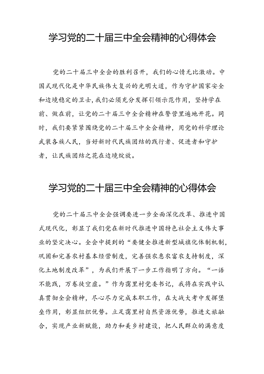 学习党的二十三中全会精神心得体会发言材料36篇.docx_第3页
