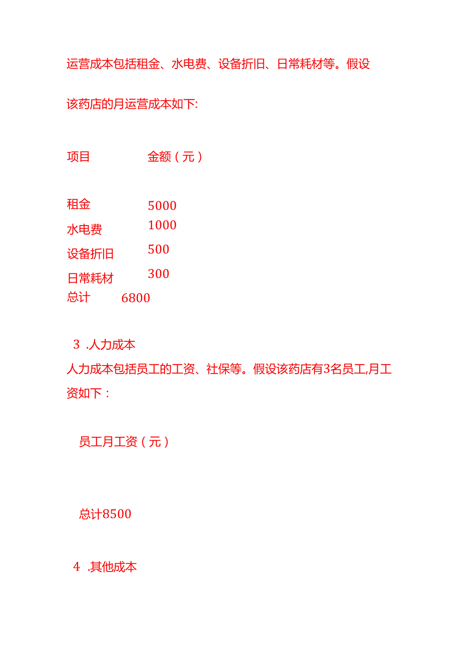 做账实操药店的成本核算.docx_第2页