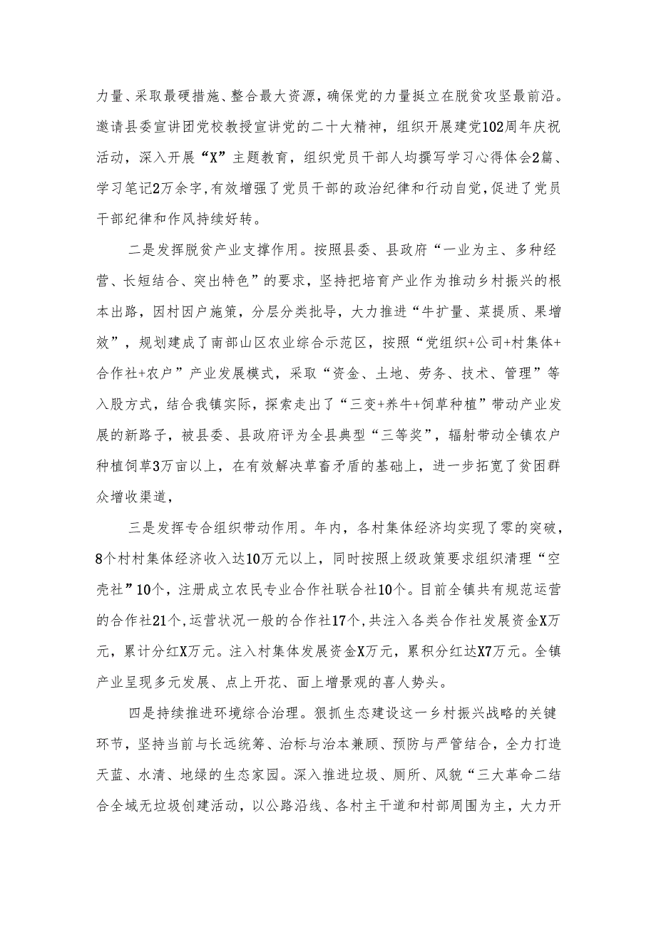 镇党委书记2024述职报告18篇供参考.docx_第3页