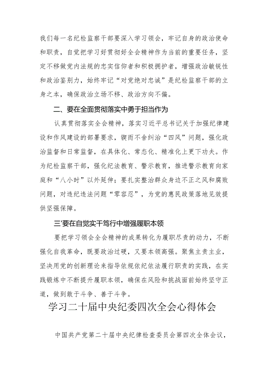 学习《二十中央纪委四次全会》个人心得体会 汇编18份.docx_第3页
