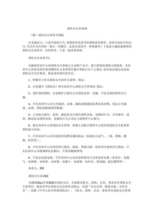 消防安全承诺书 (9).docx