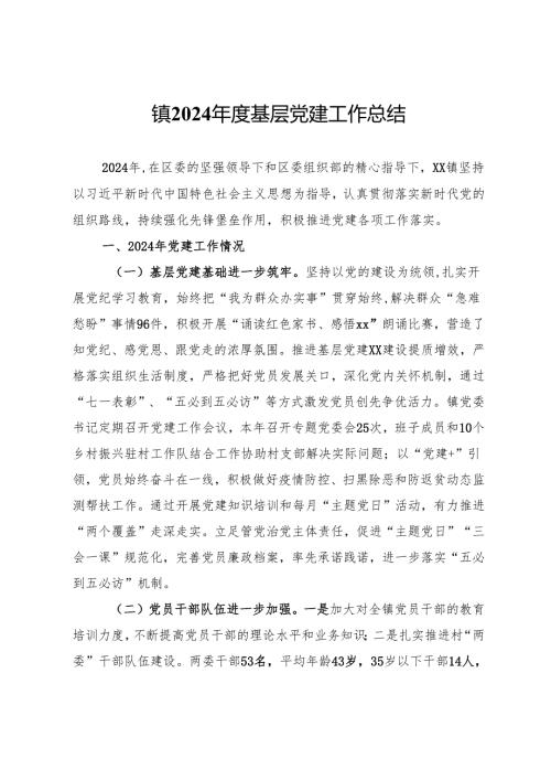 镇2024基层党建工作总结 (2).docx