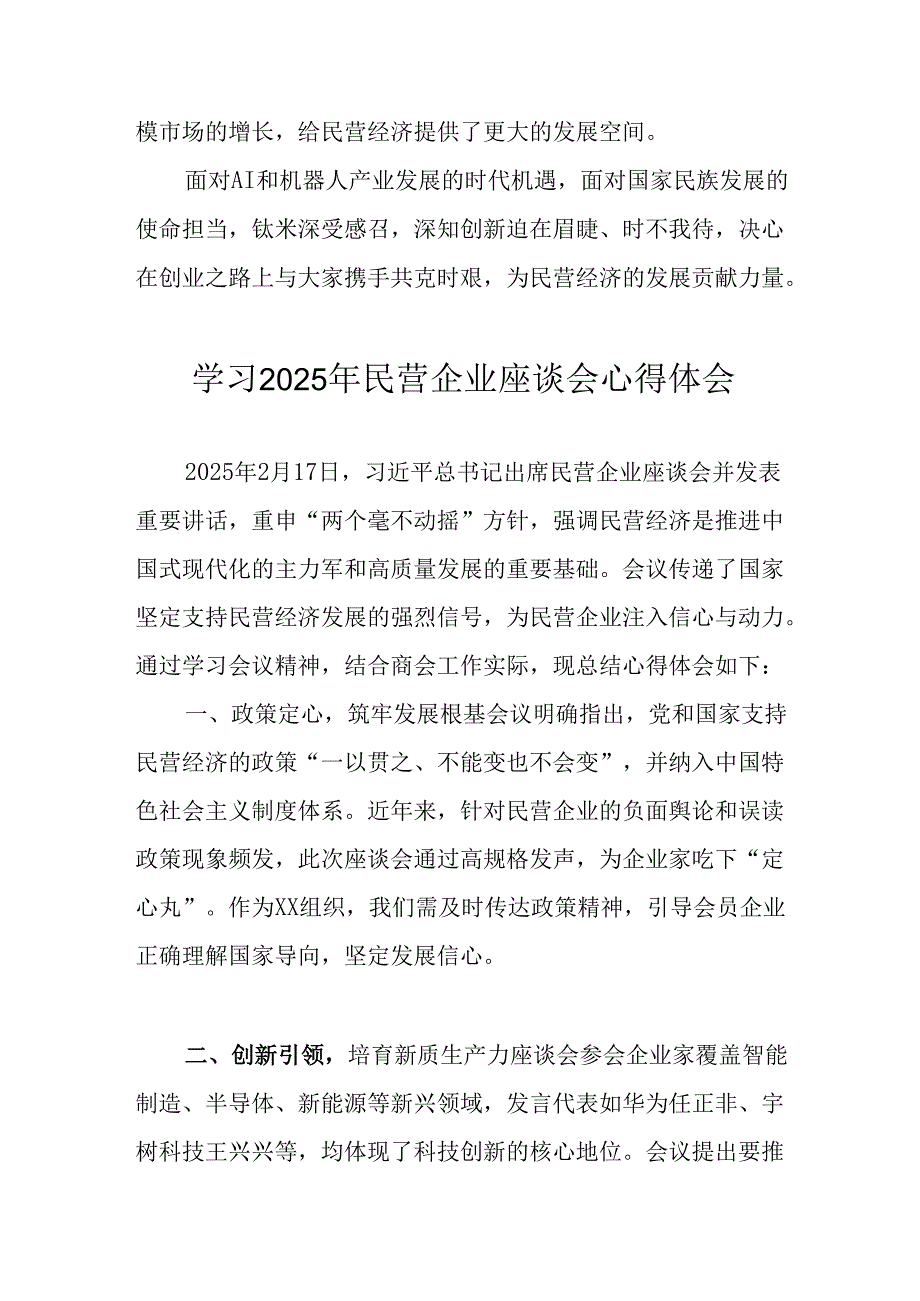 民营企业2025年学习《民营企业座谈会》个人心得感悟(2).docx_第3页