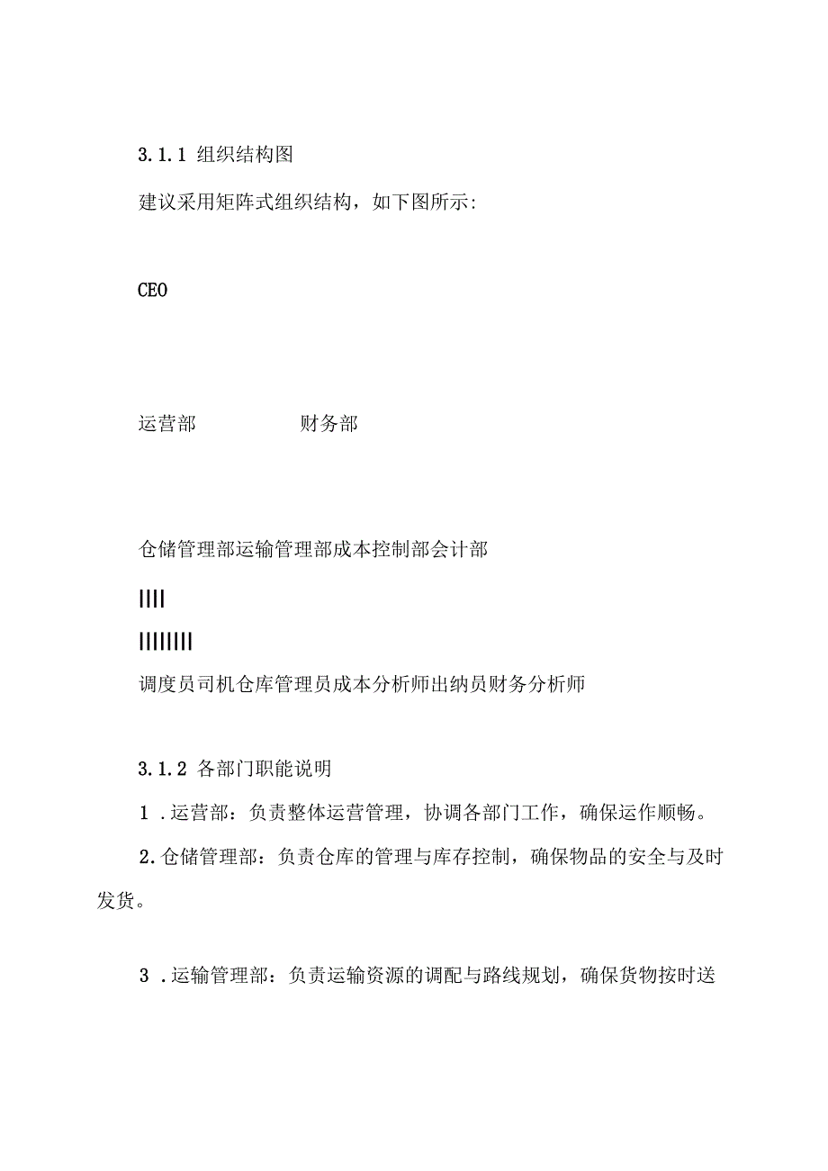 物流公司组织架构设置方案.docx_第3页