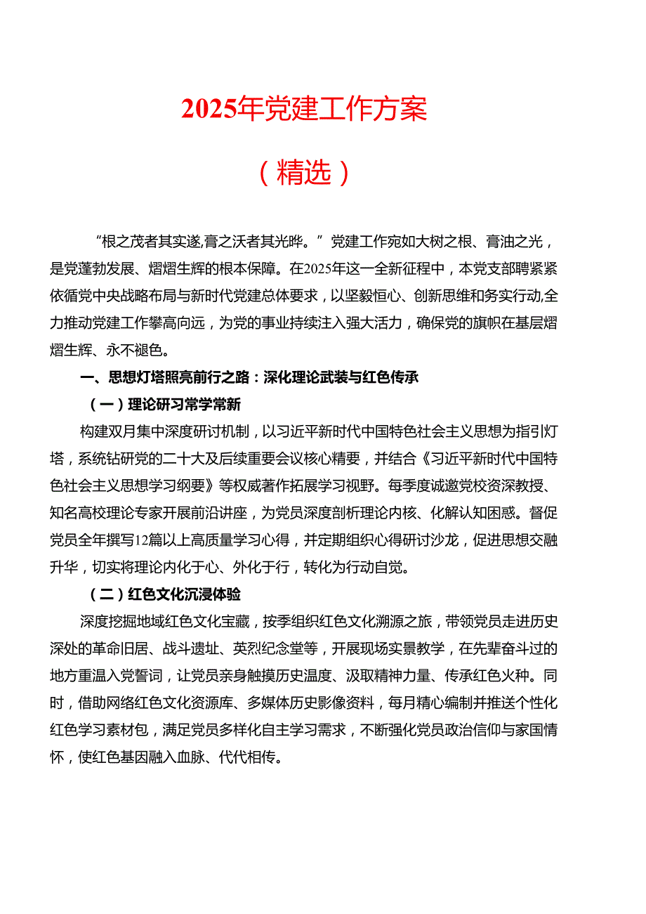 2025年党建工作方案.docx_第1页