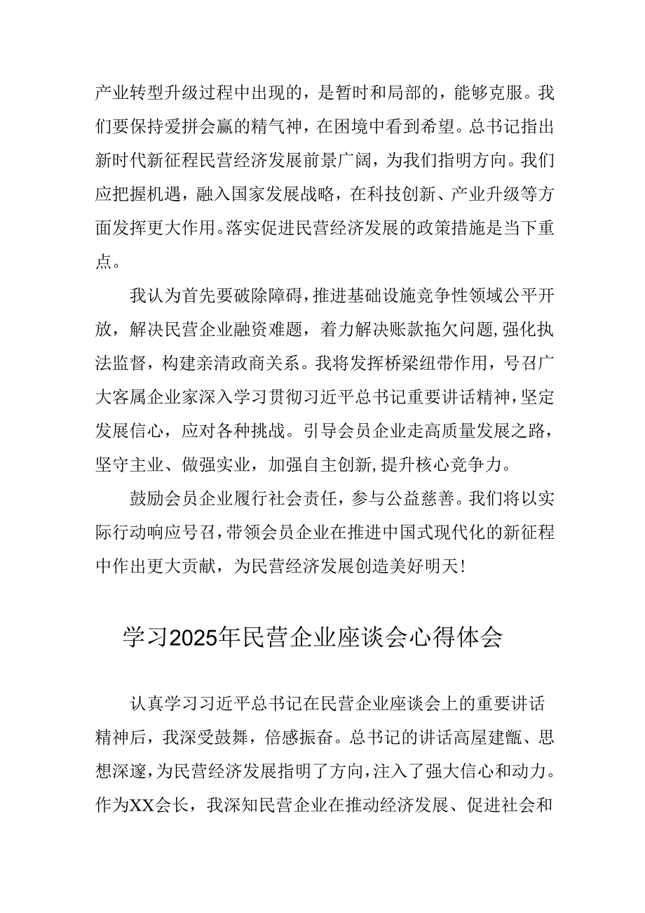民营企业2025年学习《民营企业座谈会》个人心得感悟 （5份）50(1).docx_第3页