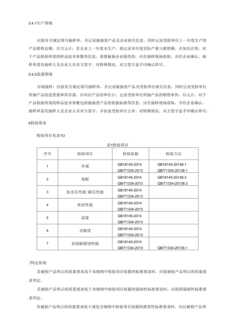 水嘴产品质量广西监督抽查实施细则.docx_第3页