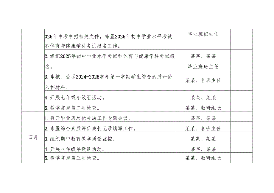 中学教务处2024至2025第二学期教学工作计划.docx_第2页