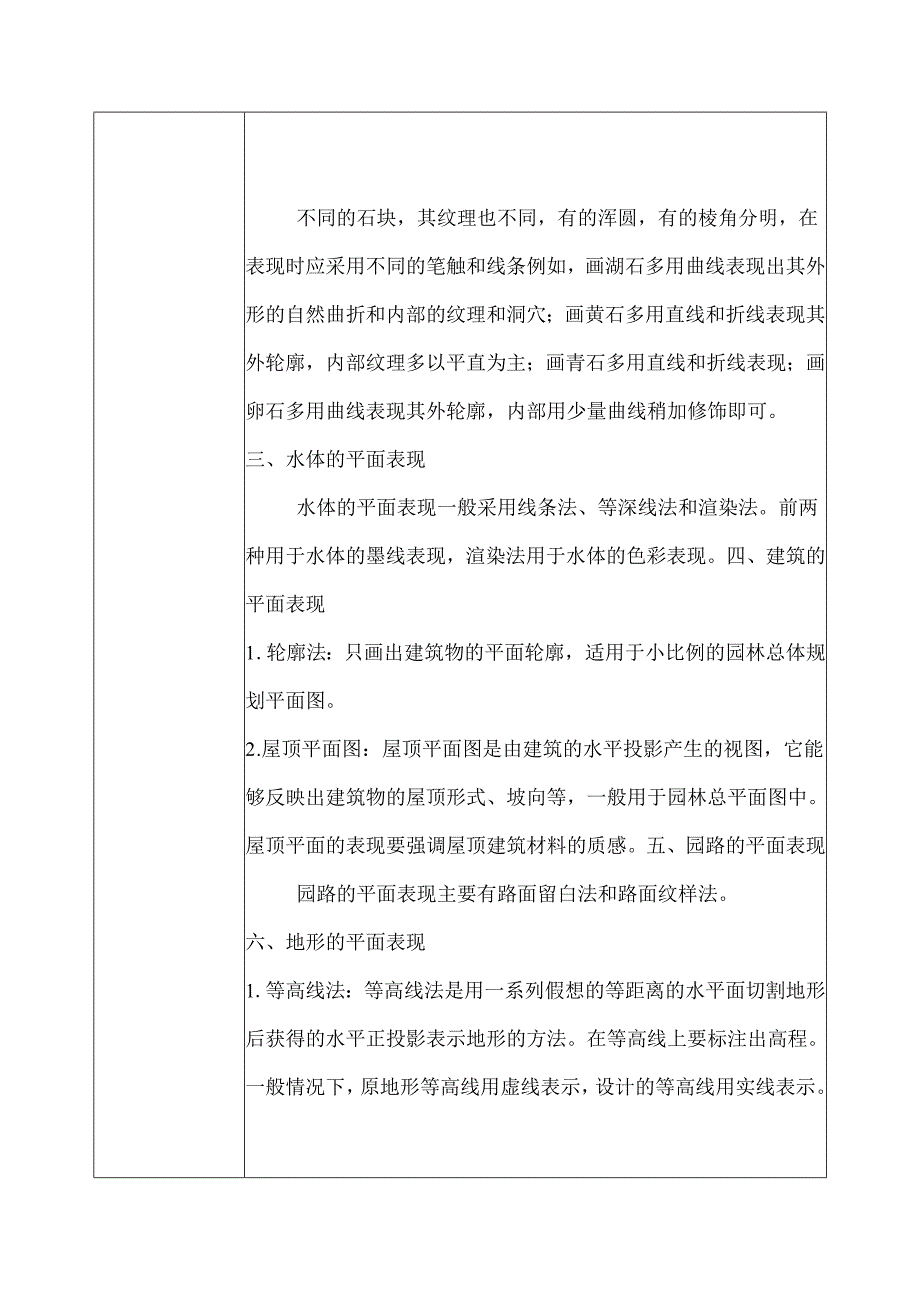 《园林景观手绘技法表现》教案——项目4园林景观平面图表现技法.docx_第2页