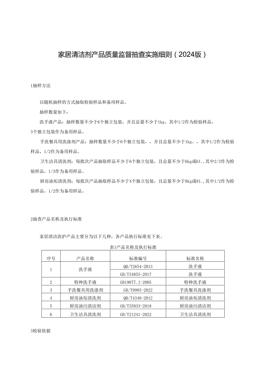 家居清洁剂产品质量监督抽查实施细则.docx_第1页