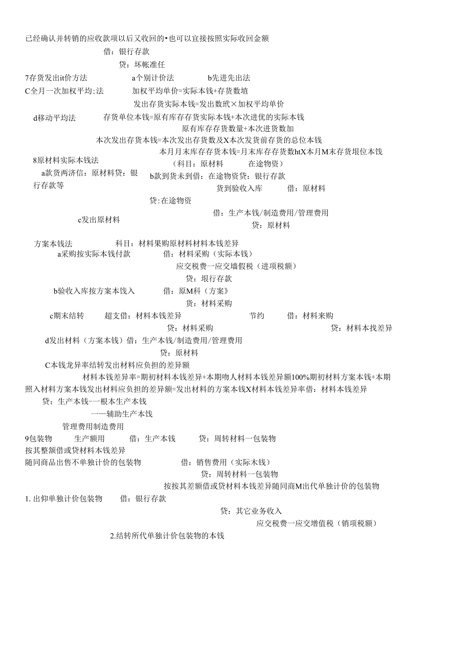 X年初级职称初级会计实务会计分录总结(1).docx_第3页
