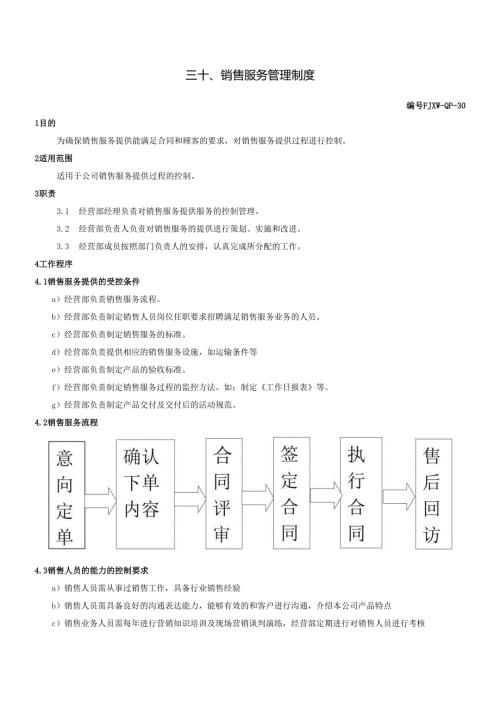 30销售服务管理制度.docx