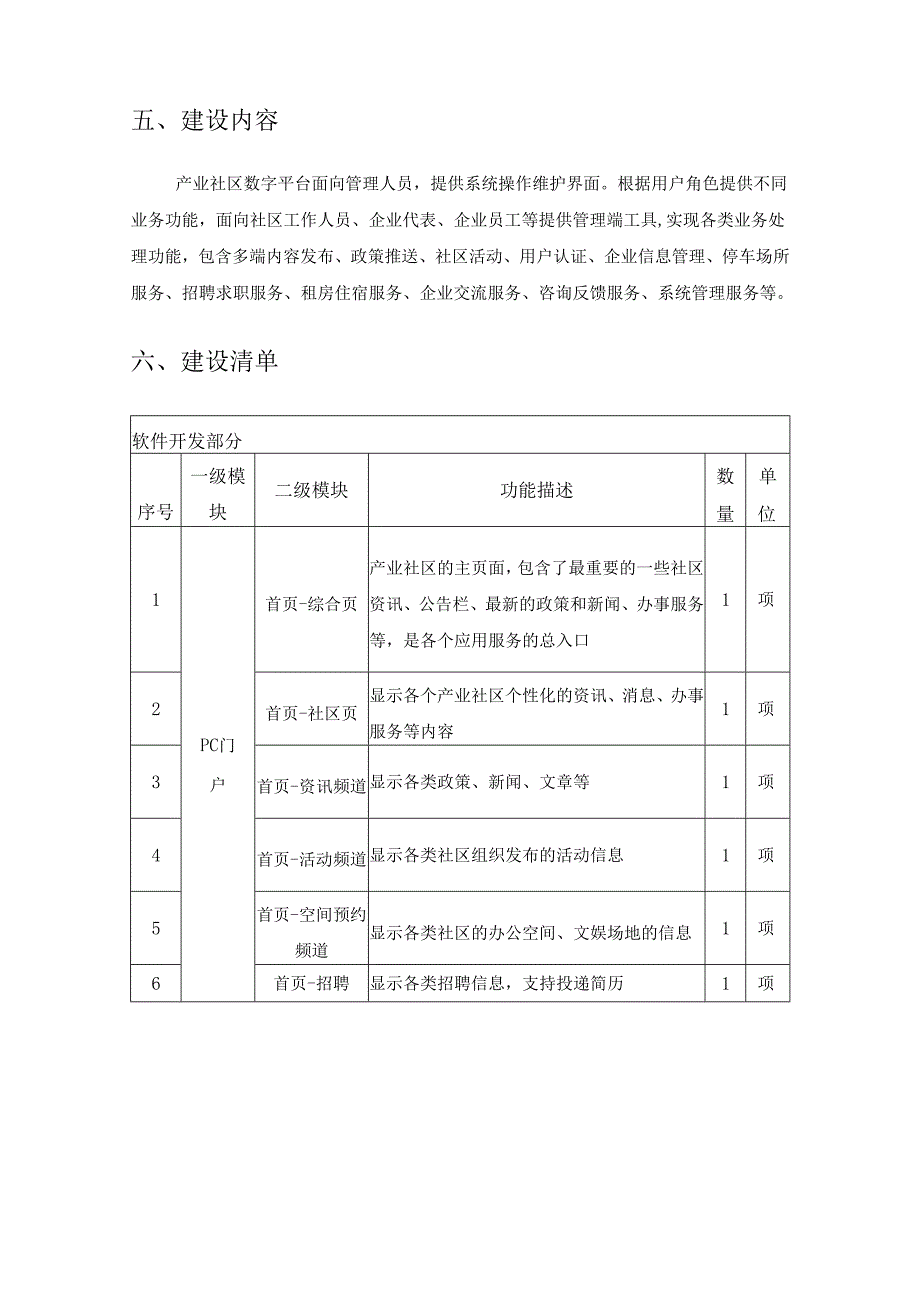 产业社区软件平台项目建设需求说明.docx_第3页