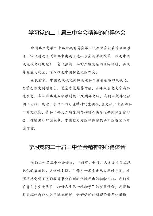党员关于学习二十三中全会精神心得感悟汇编42篇.docx