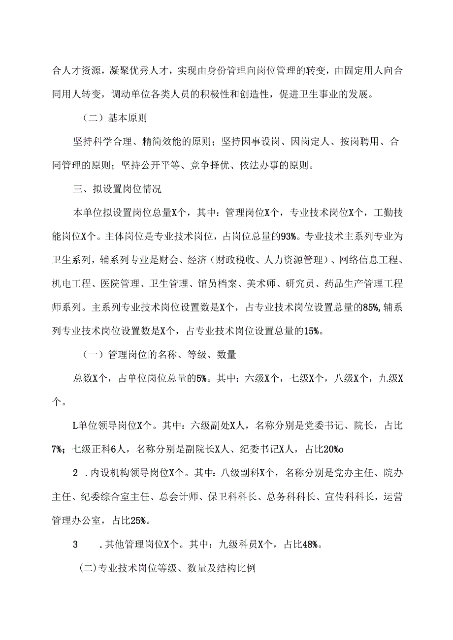 XX市中医医院岗位设置方案（2025年）.docx_第3页