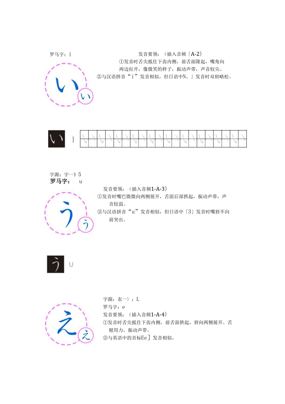 《基础日语》1. 清音あ行云教材文本.docx_第2页