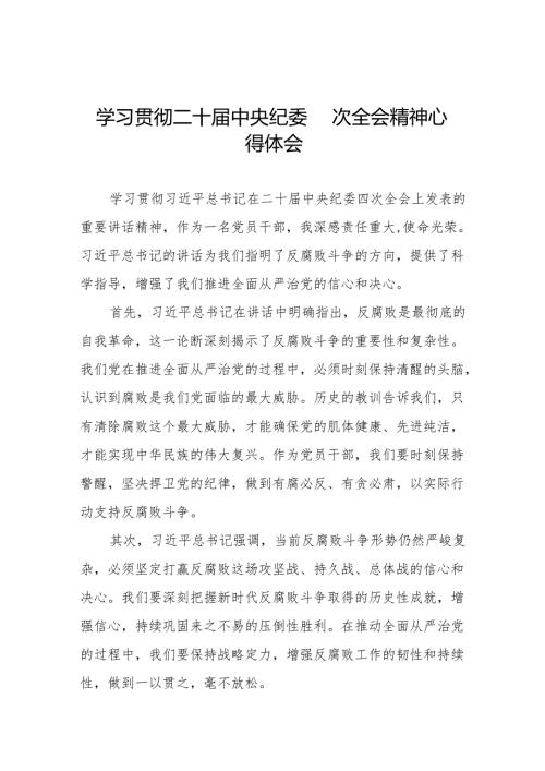 中央纪委二十四次全会重要精神心得体会6篇.docx