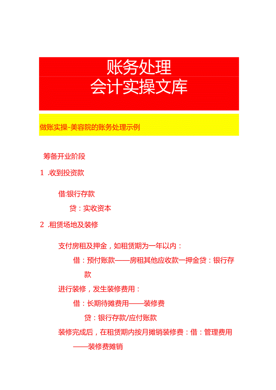 做账实操美容院的账务处理示例.docx_第1页