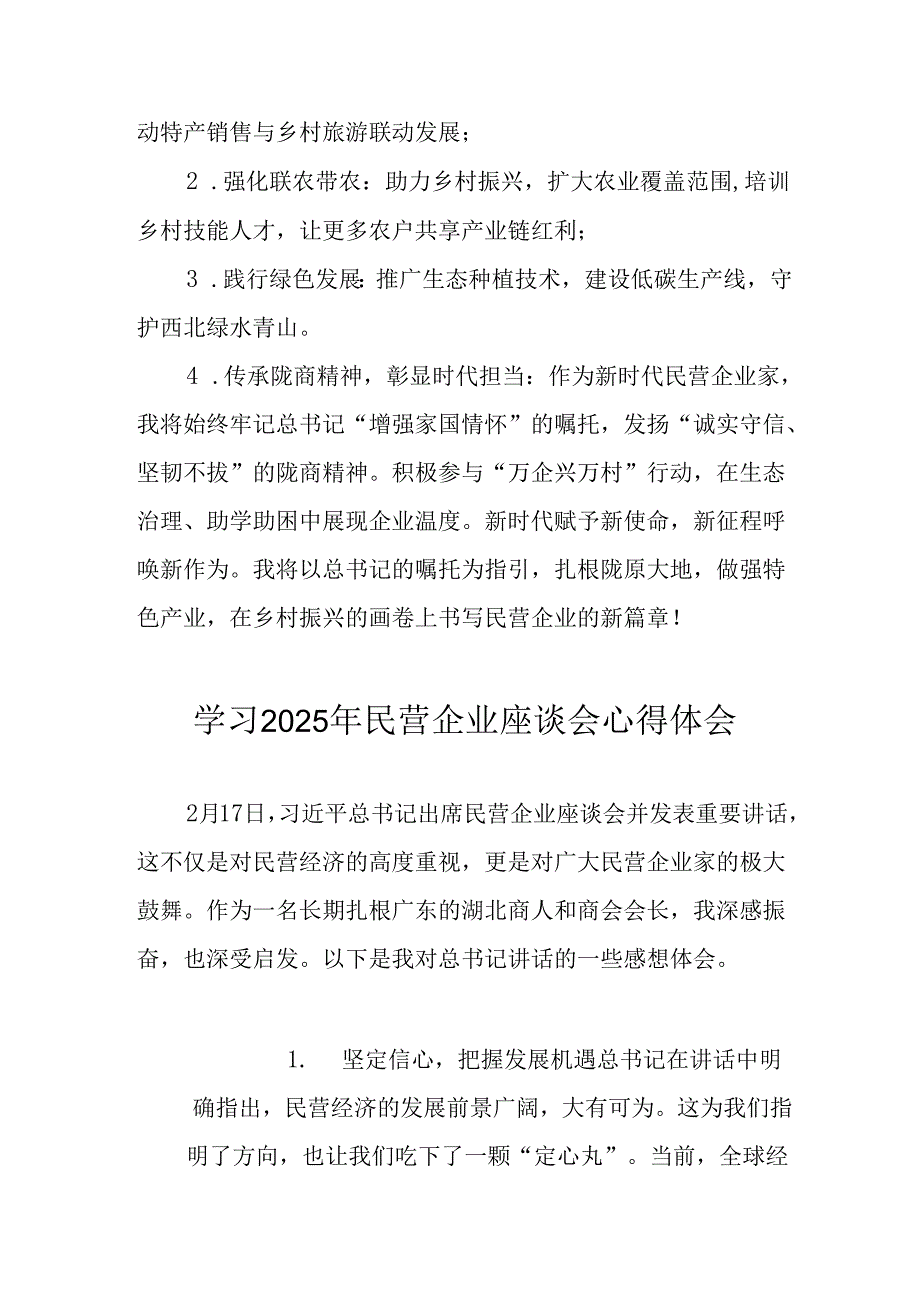 民营企业2025年学习《民营企业座谈会》个人心得感悟 （4份）100.docx_第2页