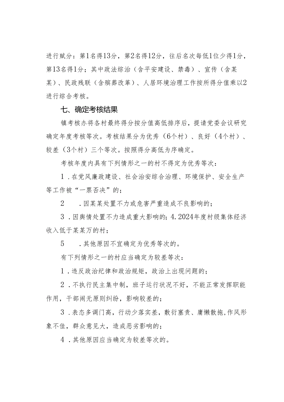 某某镇村级综合目标考核实施方案.docx_第3页