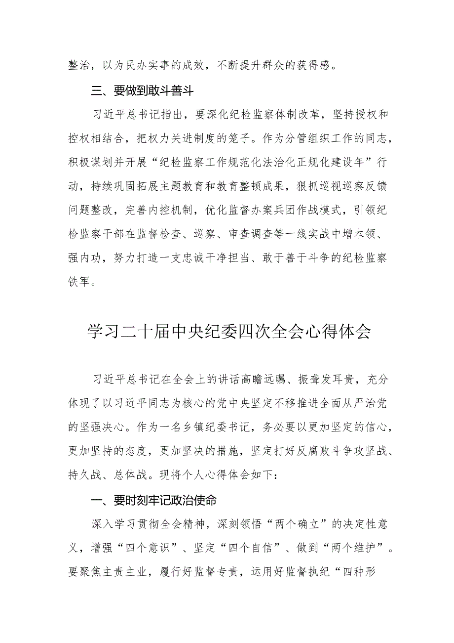 学习《二十中央纪委四次全会》个人心得体会 （18份）.docx_第2页