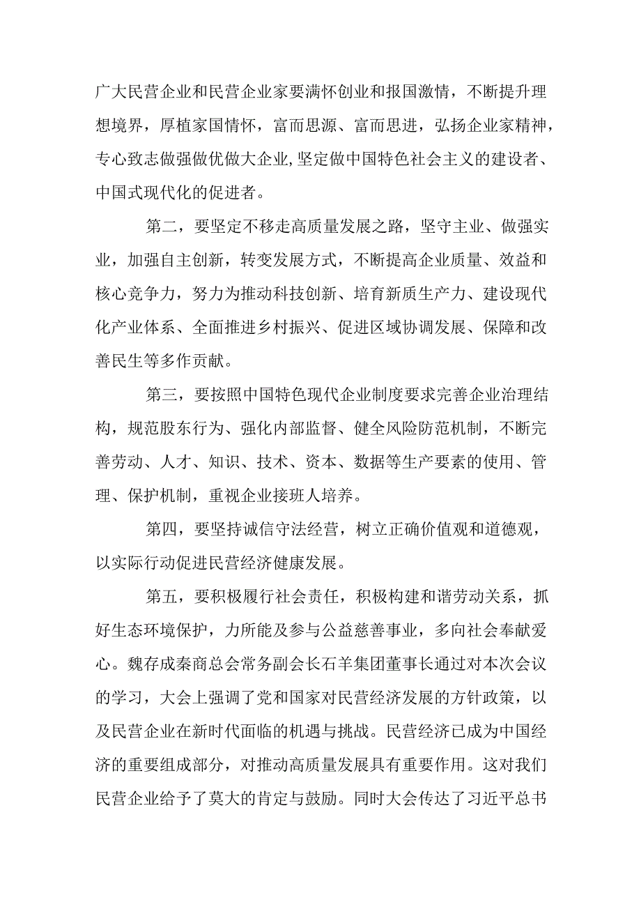 民营企业2025年学习《民营企业座谈会》个人心得感悟 （5份）73(1).docx_第3页