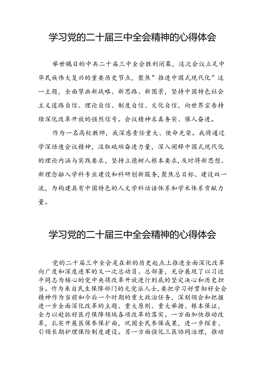 学习贯彻2024年党的二十三中全会精神的心得感悟二十七篇.docx_第3页