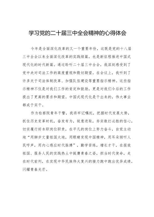 二十三中全会精神学习体会简短发言稿合集36篇.docx