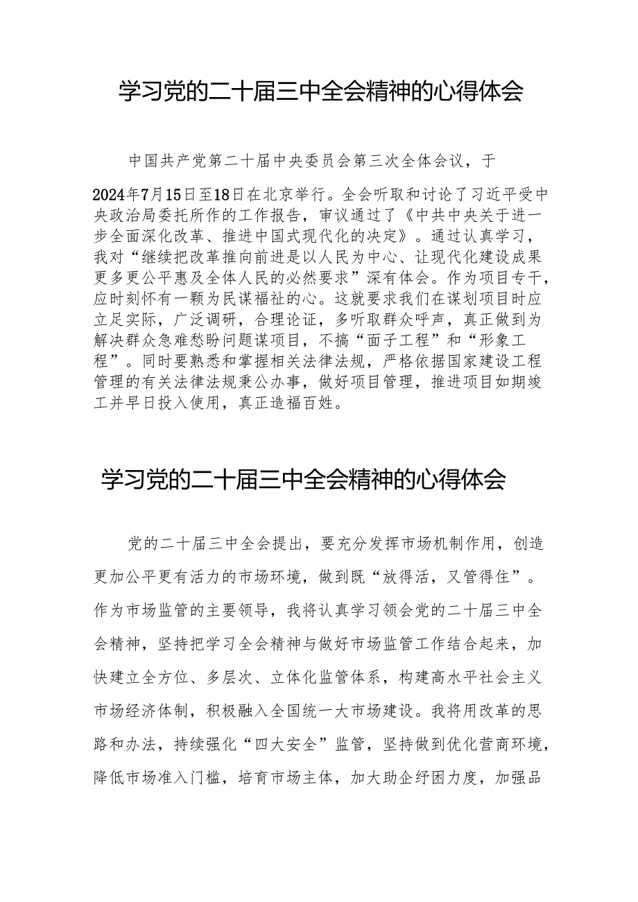 二十三中全会精神学习体会简短发言稿合集36篇.docx_第3页