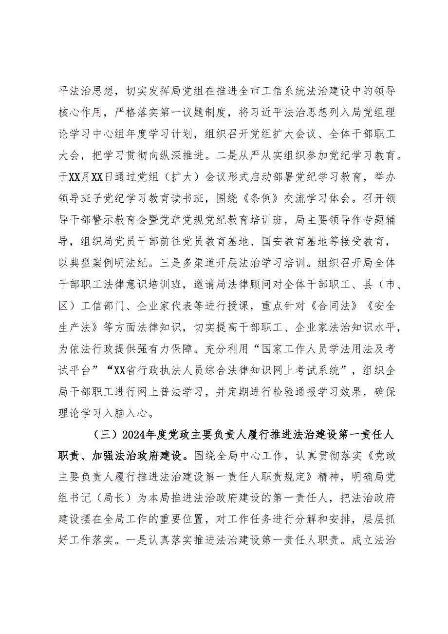 市工信局2024法治政府建设报告.docx_第2页