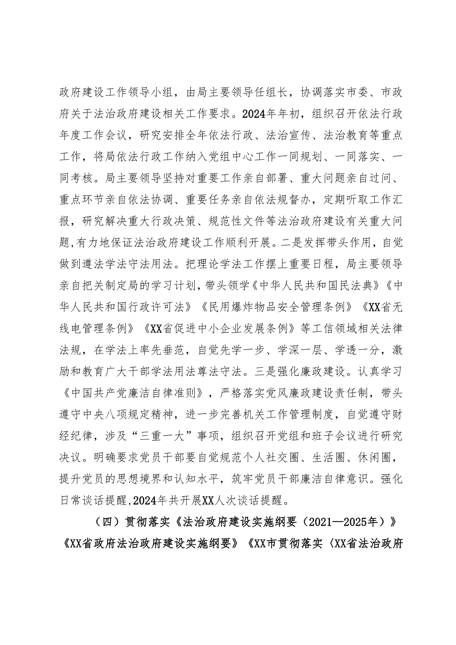 市工信局2024法治政府建设报告.docx_第3页