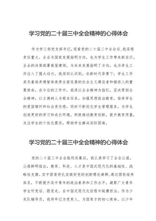 学习党的二十三中全会心得感悟发言稿36篇.docx