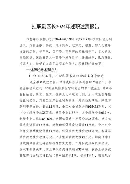 挂职副区长2024年述职述责报告.docx