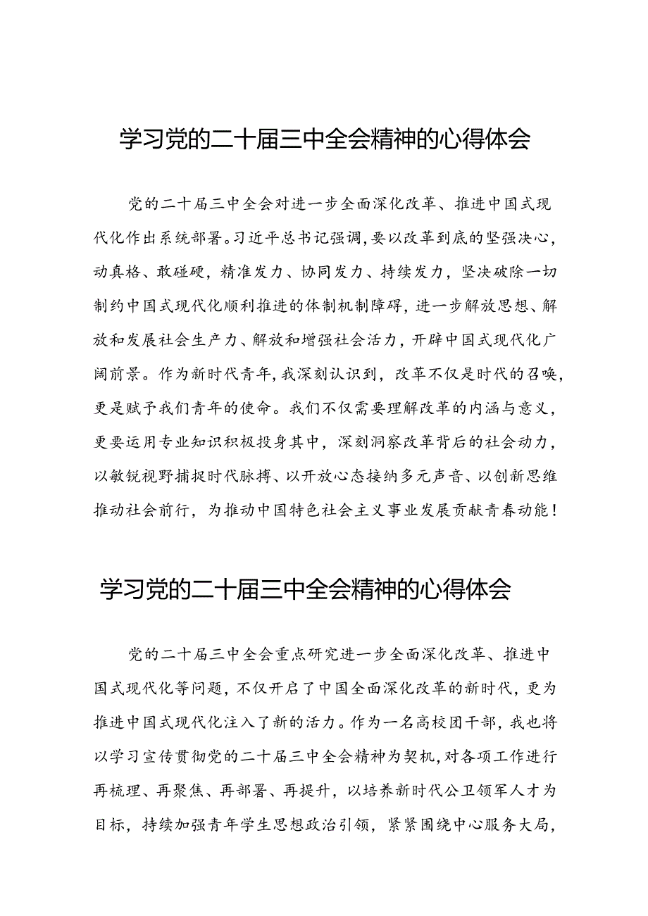 党员干部关于二十三中全会精神的心得体会六十篇.docx_第1页