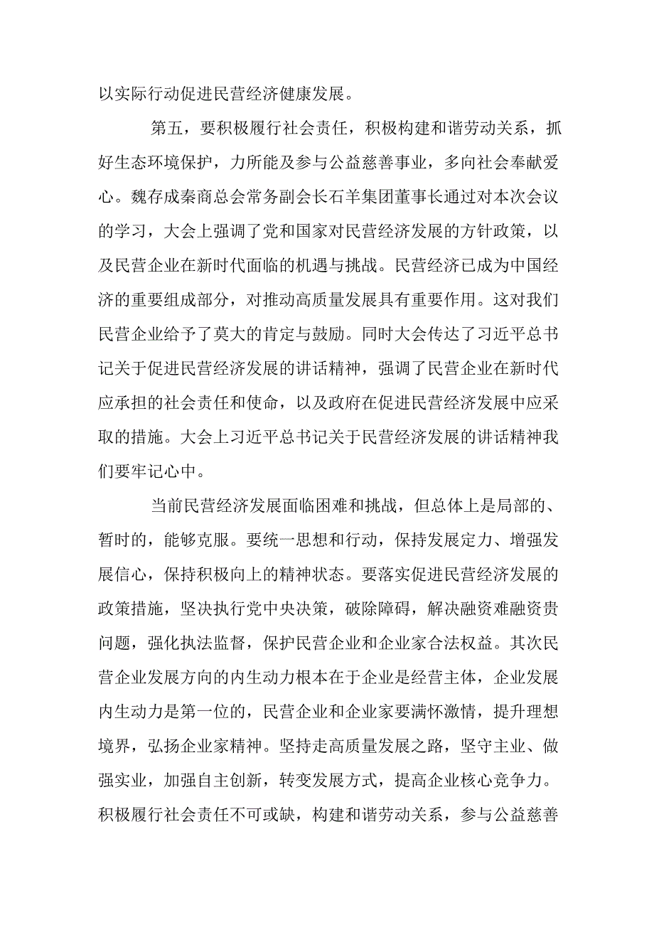 民营企业2025年学习《民营企业座谈会》个人心得体会 （汇编10份）.docx_第3页