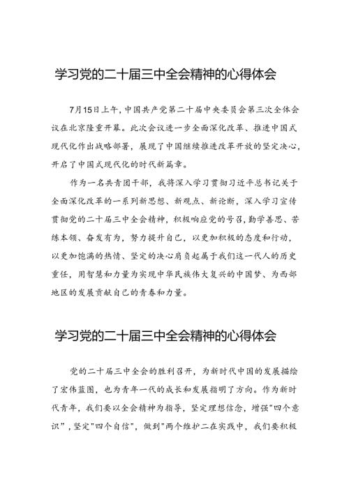 党员关于学习二十三中全会精神心得感悟42篇.docx
