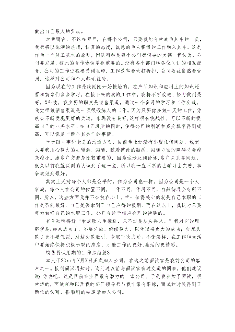 销售员试用期的工作总结（精选26篇）.docx_第2页