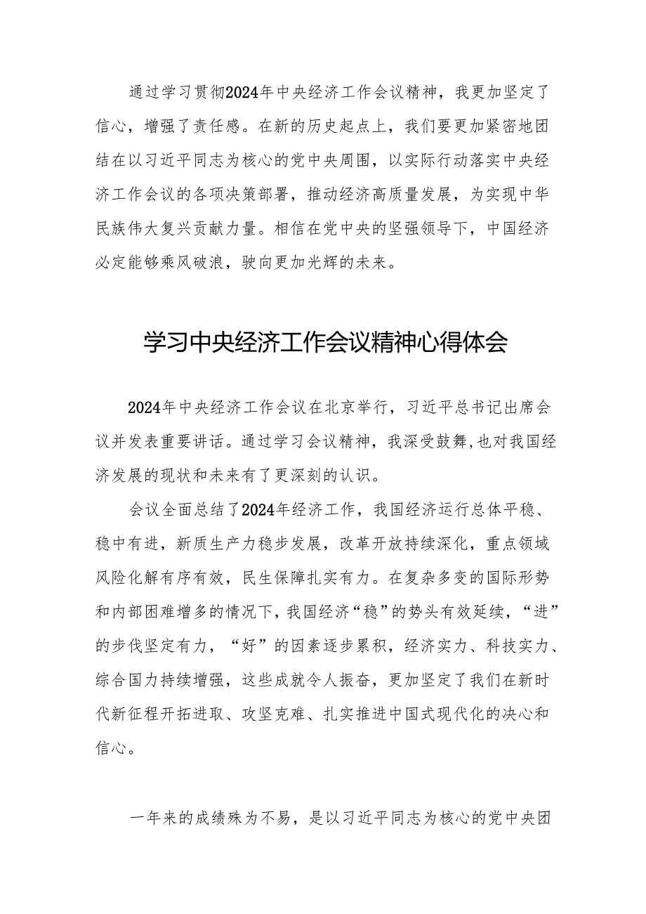 学习2024年中央经济工作会议精神交流体会8篇.docx_第3页