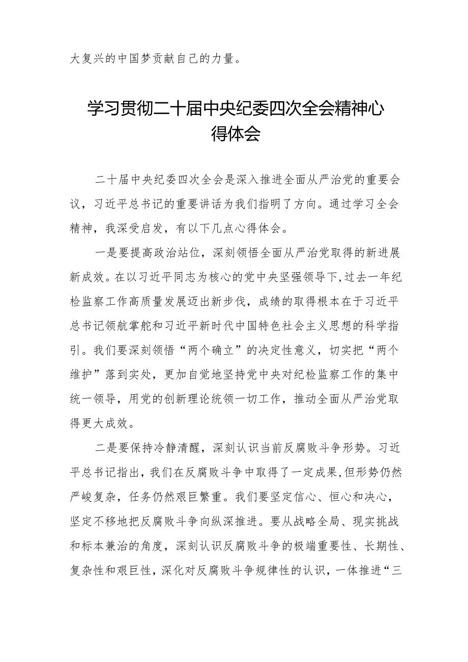 学习二十中央纪委四次全会重要精神心得体会三篇.docx_第3页