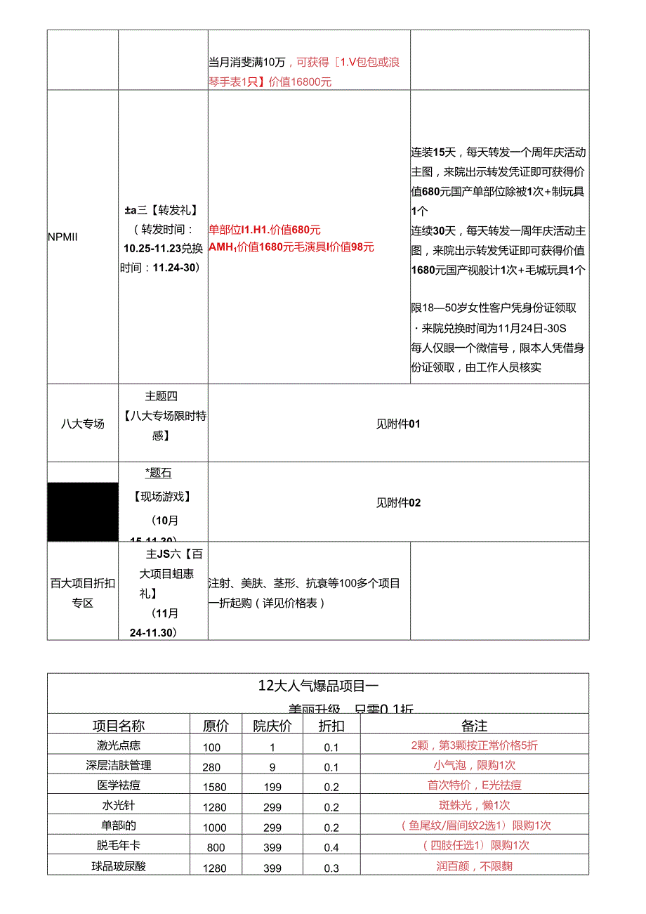 医美整形医院周年庆活动执行方案.docx_第3页