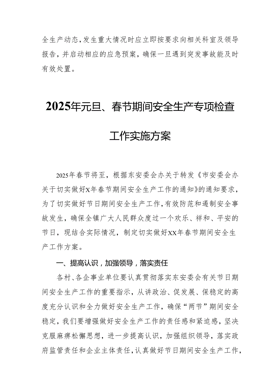 2025年乡镇开展元旦、节期间安全生产专项检查工作实施方案 （汇编3份）.docx_第3页