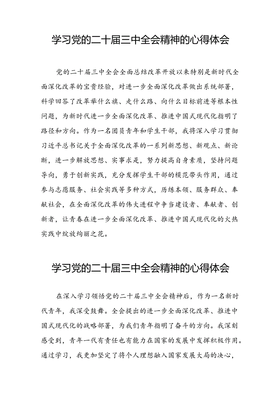 学习贯彻2024年党的二十三中全会精神的心得体会精品范文二十七篇.docx_第3页