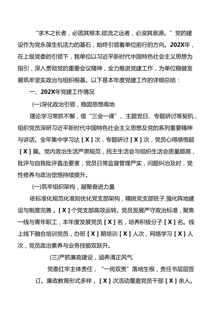 2025党建工作情况总结及下一步党建工作计划（精选）.docx_第2页