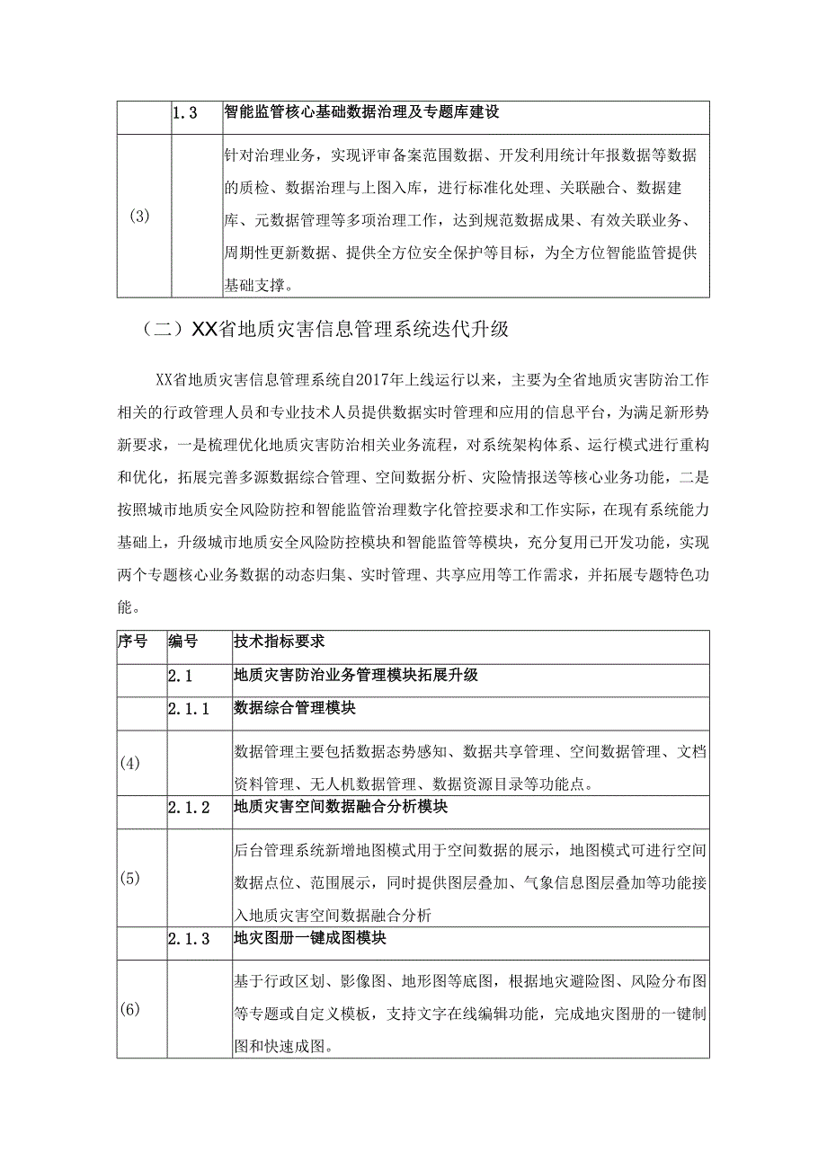 XX省地质灾害风险综合管理系统二期建设采购需求.docx_第2页