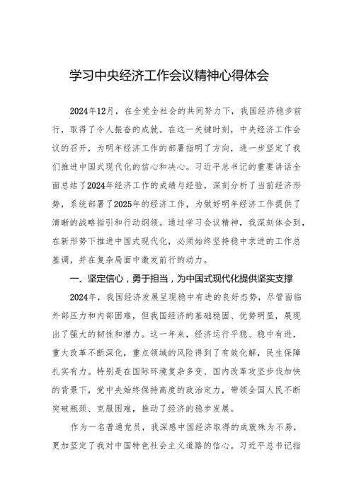 (最新)学习2024年中央经济工作会议精神的心得体会4篇.docx